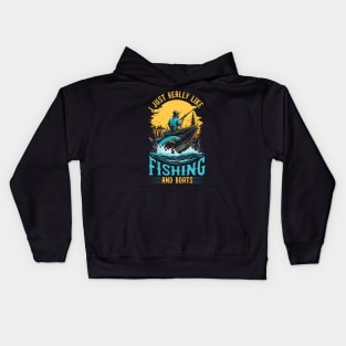 I Just Really Like Fishing and Boats Kids Hoodie